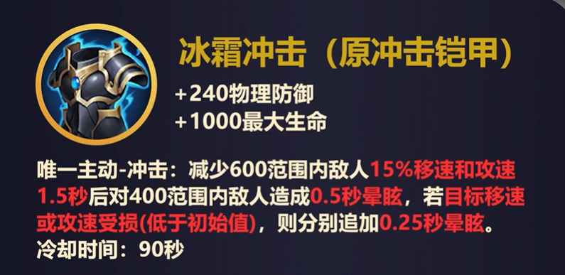 王者荣耀冲击铠甲改版怎么样?冰霜冲击装备用法介绍