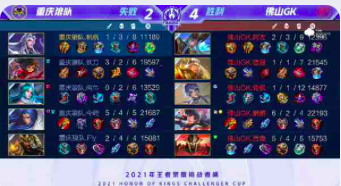 王者荣耀挑战者杯：重庆狼队一轮游，fly：这都不算什么