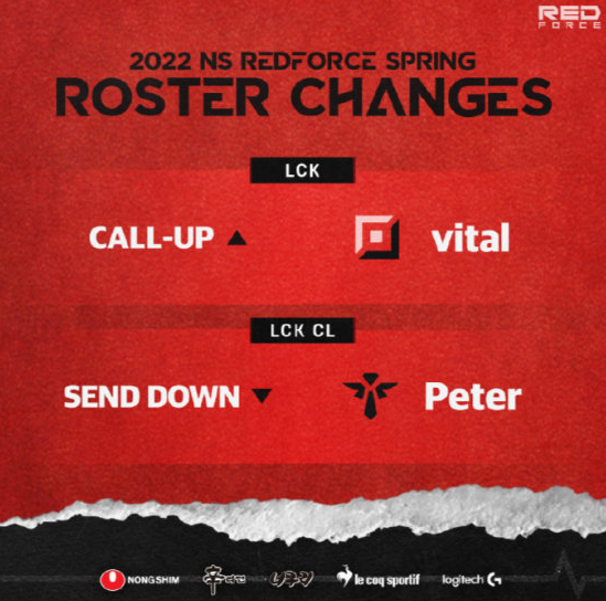NS官宣将ital上调到一队，Peter下放到二队
