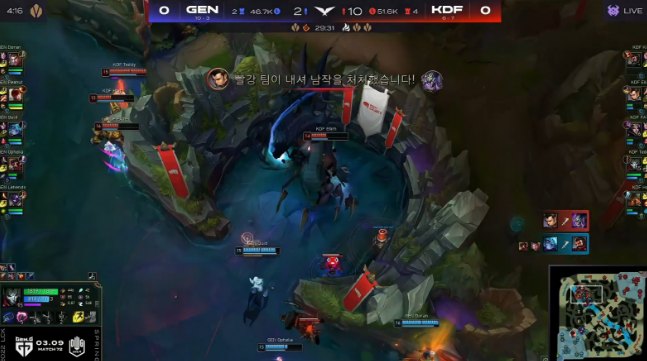 GEN突袭直捣黄龙，以2-1力克KDF