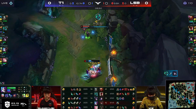 T1以2-1逆转LSB，以17连胜刷新战队新纪录