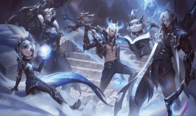 外网泄露一张疑似EDG冠军皮肤完整版原画