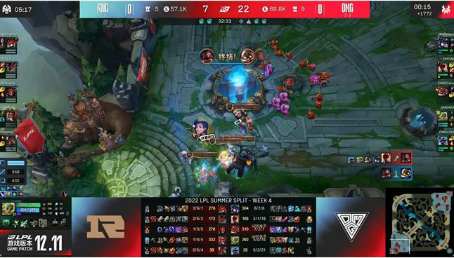 RNG逐渐召回团战节奏，以2-1逆转OMG