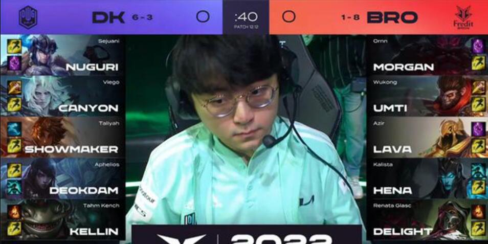 LCK：牛宝纳尔神兵天降一打三，DK2:0轻取BRO