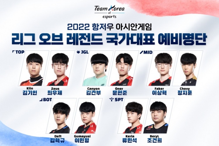 高瞻远瞩？韩国亚运会十人候选名单中有7人参与了S12的总决赛