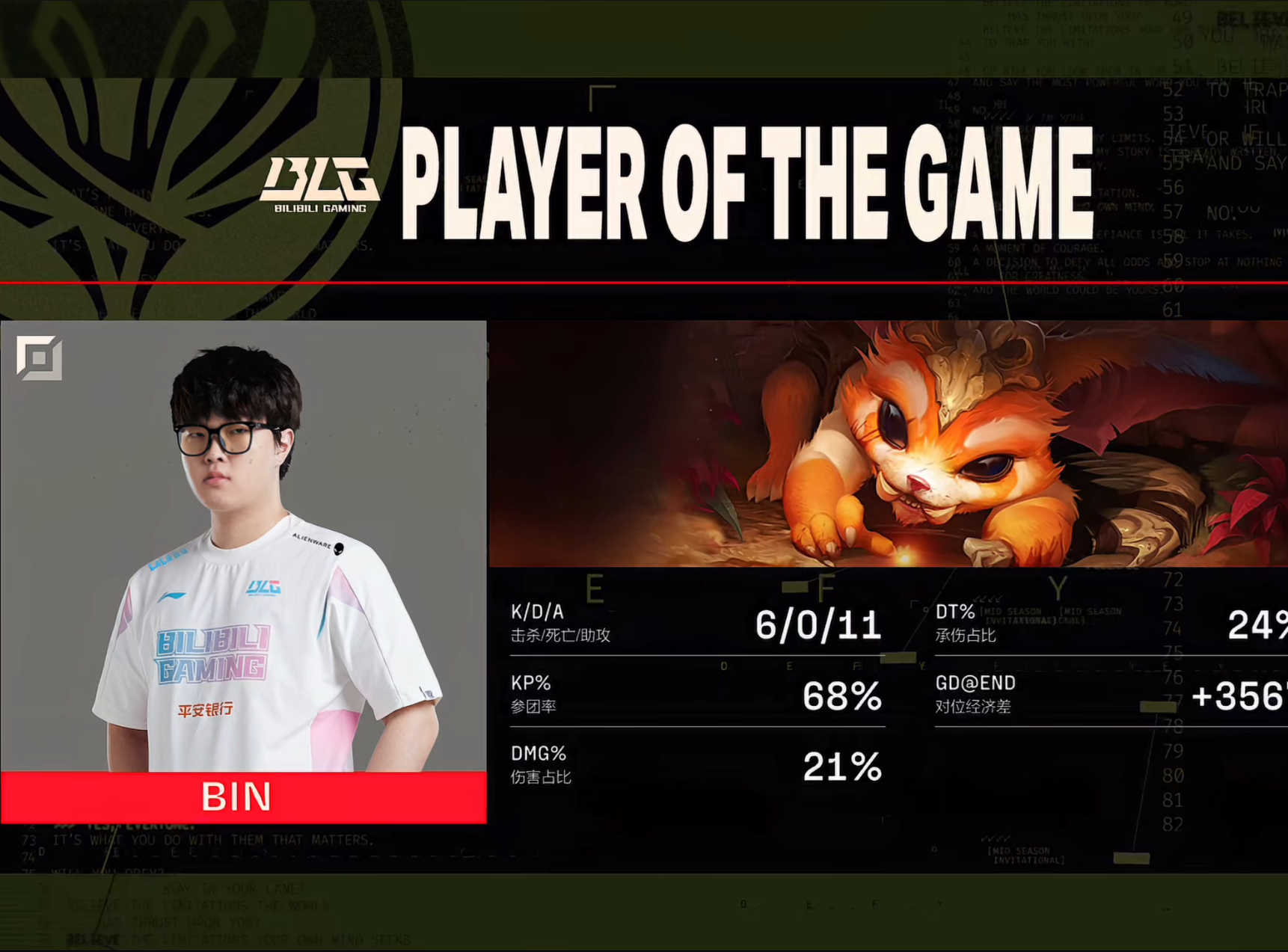 Bin纳尔向前闪现“神Bin天降”，BLG团战翻盘3-0横扫C9