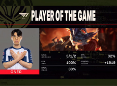 Oner兰博完美大招“烤熟”五人，T1成功复仇3-2险胜GEN！