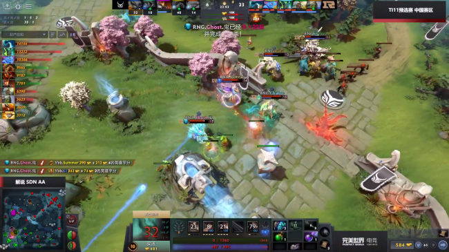 TI11中国区预选赛胜者组：硬实力碾压RNG轻取Ybb