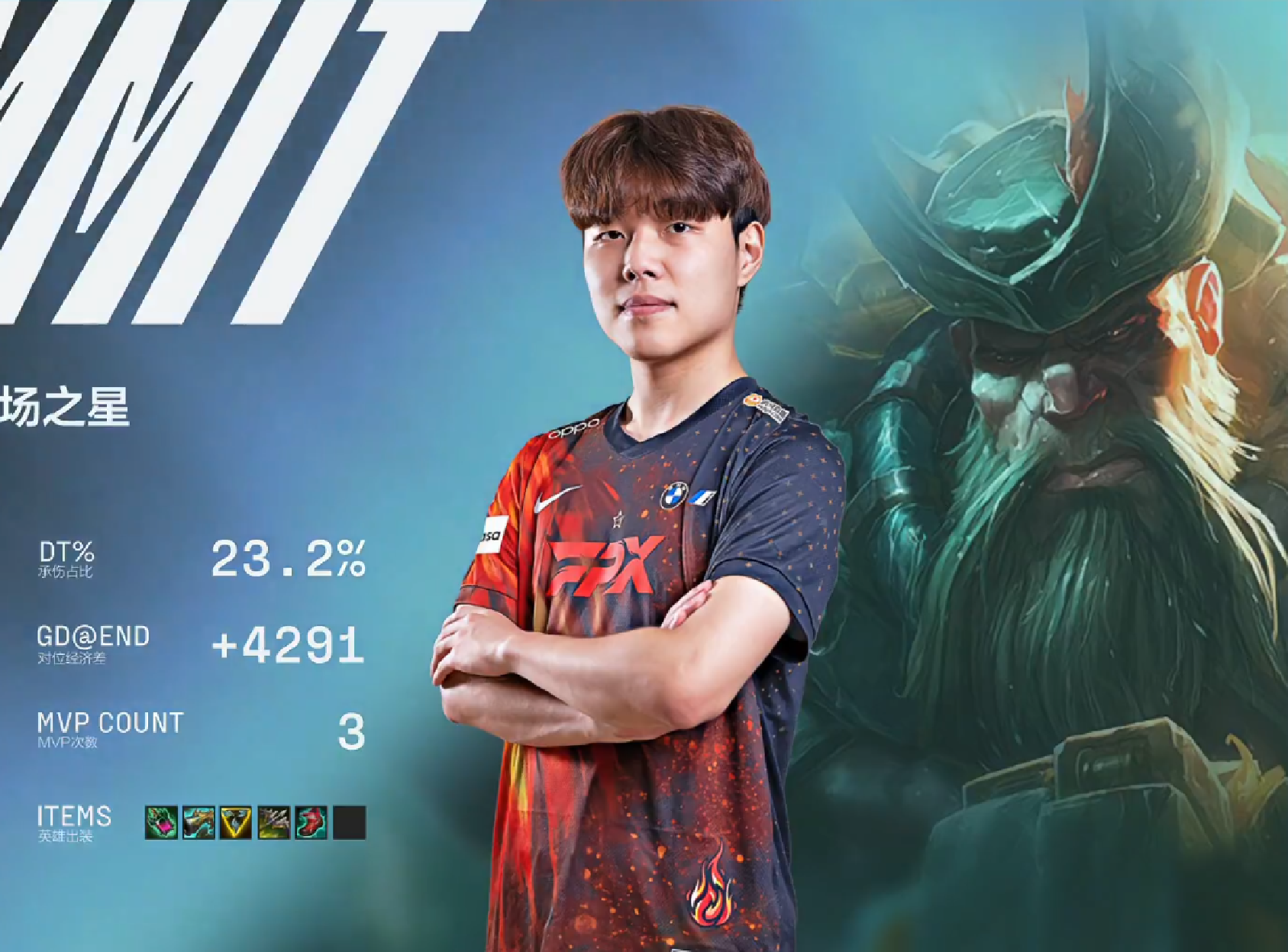 Summit格温引针簇射击穿防线，FPX团战压制2:0战胜UP