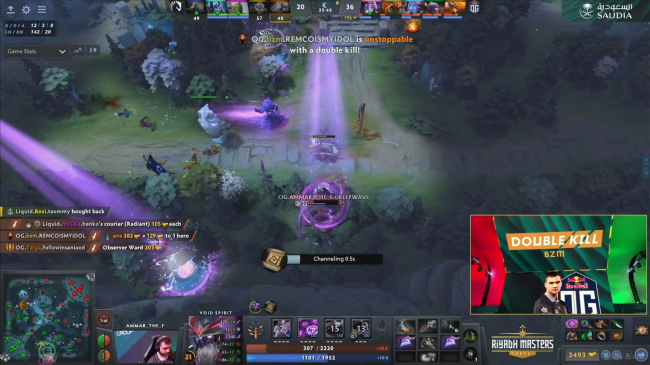 DOTA2利雅得大师赛小组赛：Ana遭老东家暴打，OG2-0击败Liquid