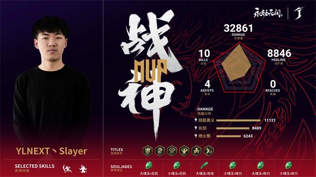 永劫无间中国大陆赛区三排决赛DAY1第三局：YLNEXT丶Slayer10杀斩获荣光