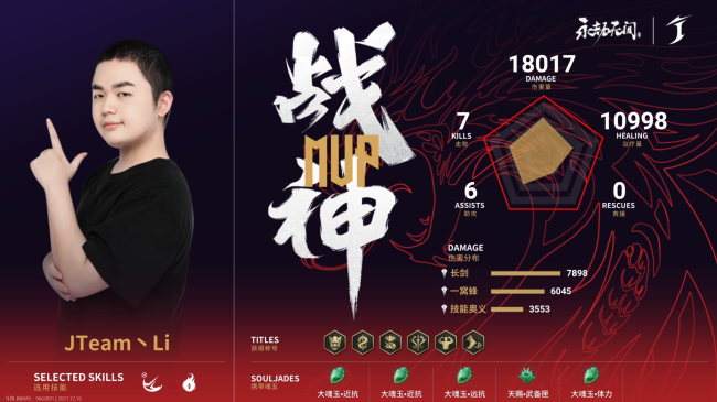 永劫无间预选赛入围赛第三周DAY1第5局：GBL飞天胡桃斩获荣光