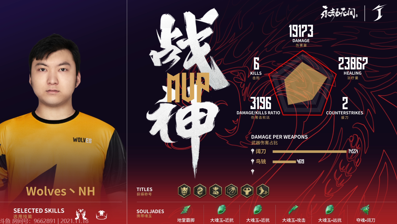 永劫无间世界冠军赛DAY1第五场：GG丶Hao顶级切入笑到最后