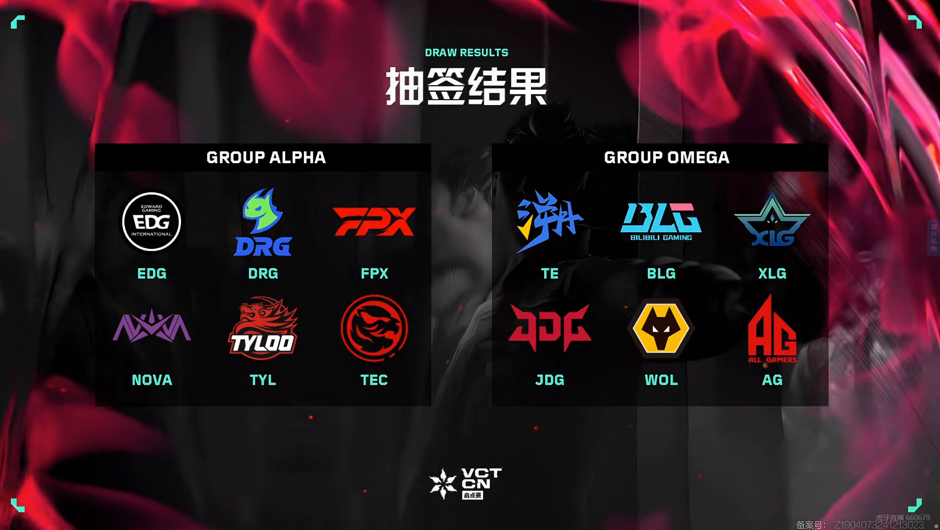 CN联赛第一赛段分组：EDG分到A组，TE分到O组
