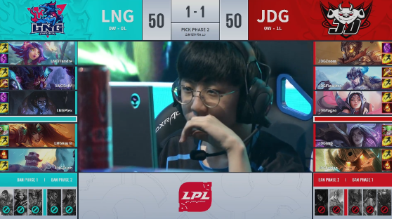 LPL夏季赛LNG 2:1击败JDG拿下首胜