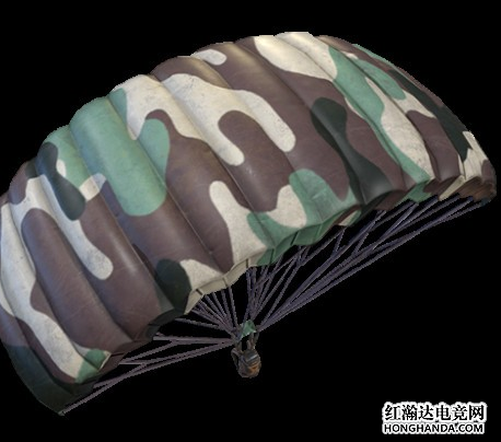 战地迷彩降落伞
